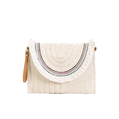 Sissy Raffia Fold Over Clutch [LAST ONE]