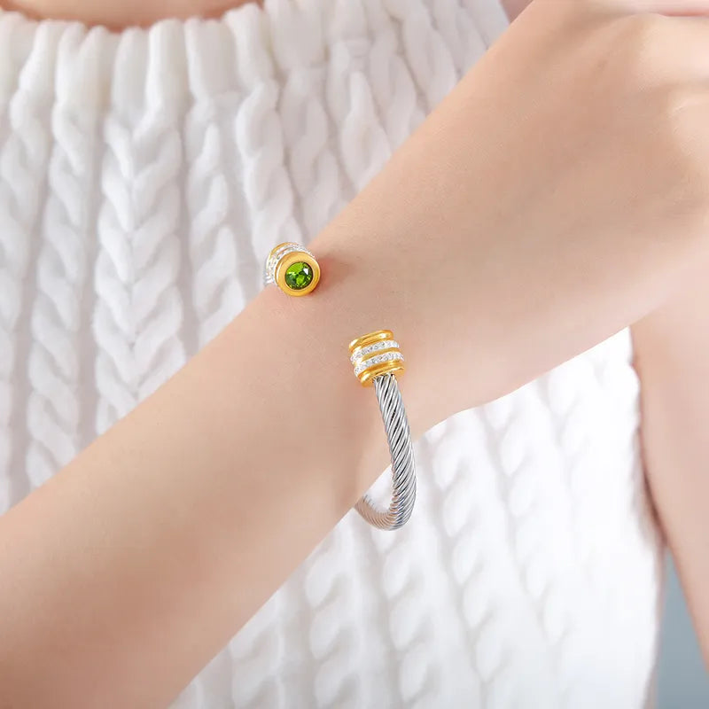 Cady Colorful CZ Cuff Bracelet [LAST ONE]