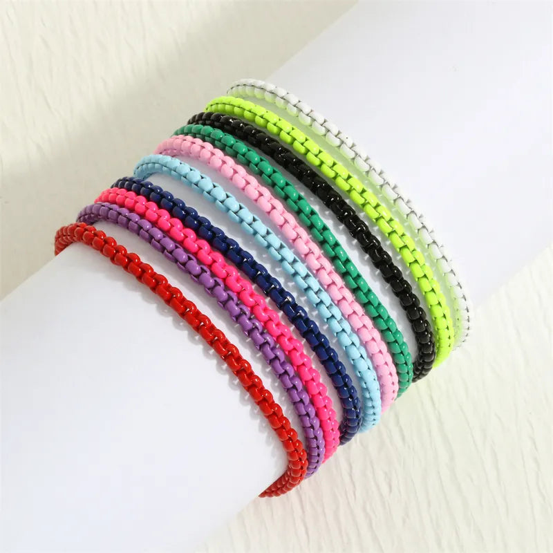 Colored Enamel Bracelet