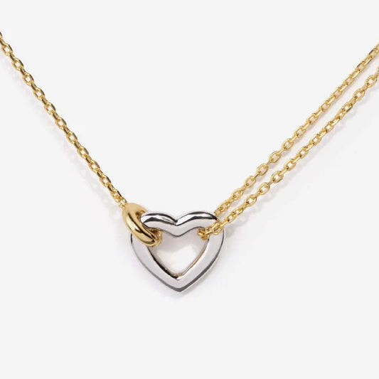 Elizabeth Double Chain Heart Bracelet (Pre-Order)