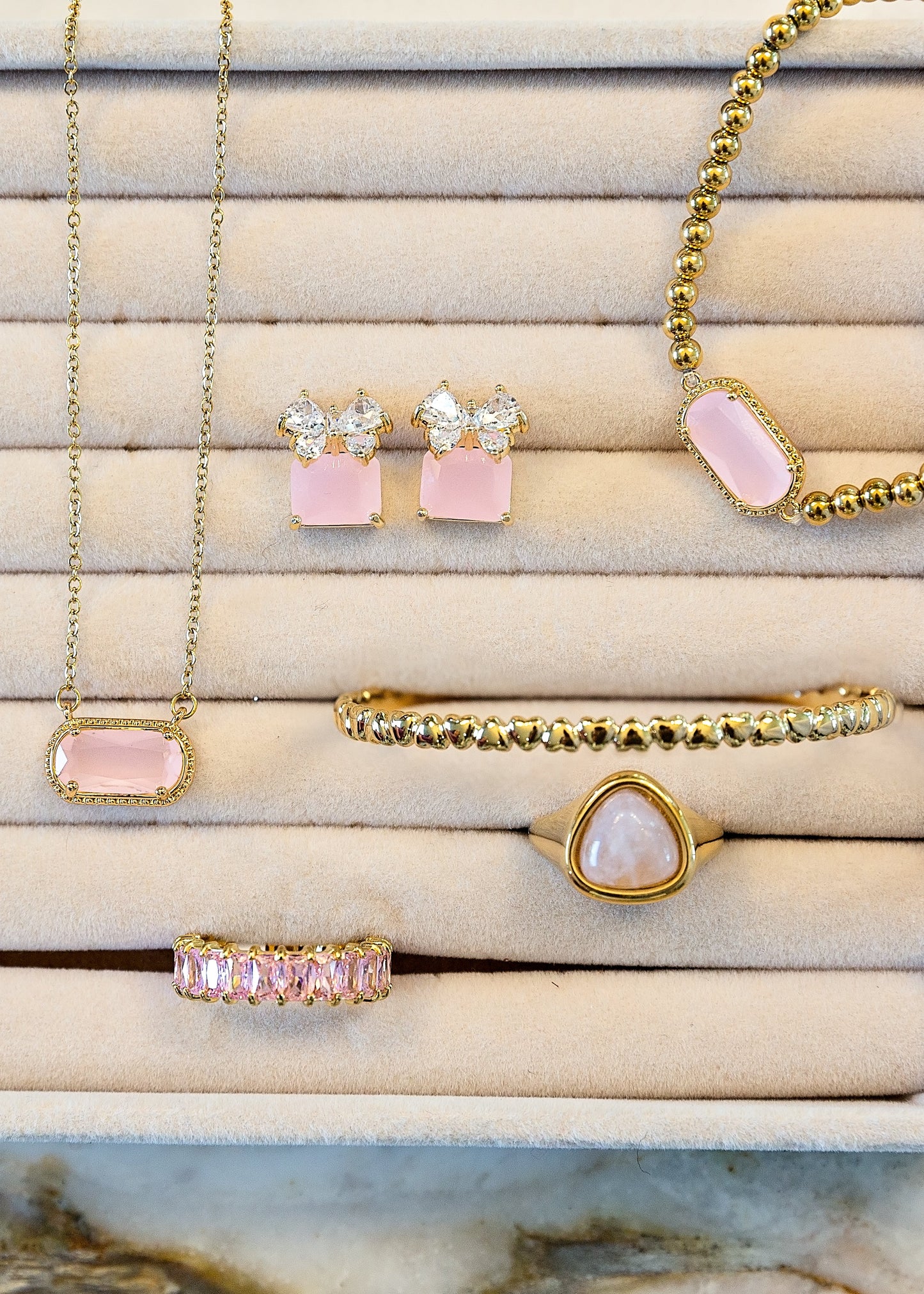 Perfectly Present Studs in Pink