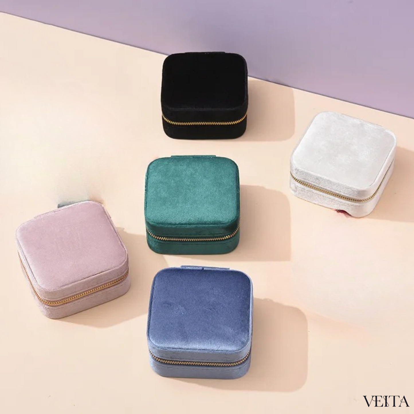 Velvet Jewelry Case | Spring Colors