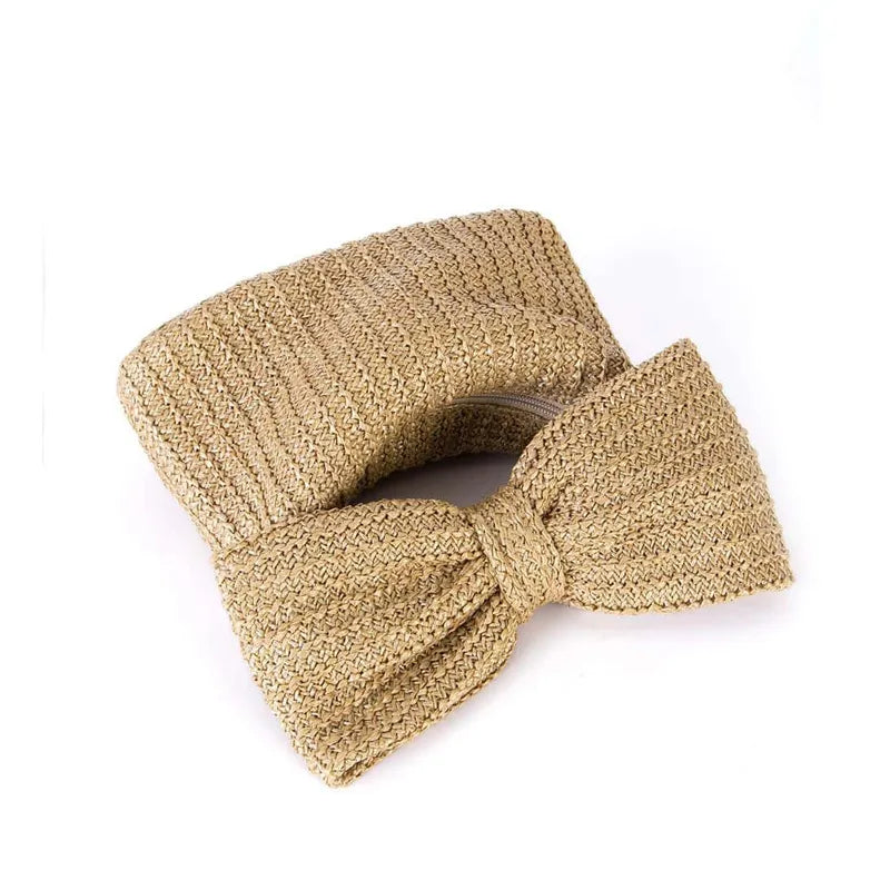 Rory Raffia Bow Clutch (Pre-Order)