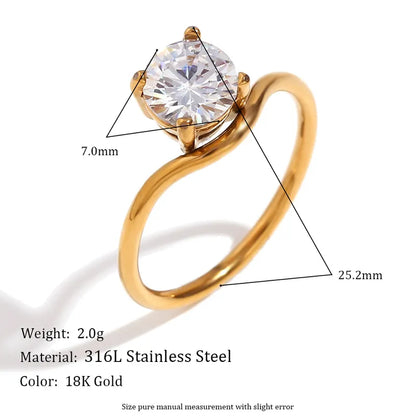 Austin CZ Stone Ring (Pre-Order