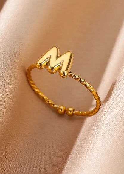 Bubble Letter Adjustable Ring | Pre-Order