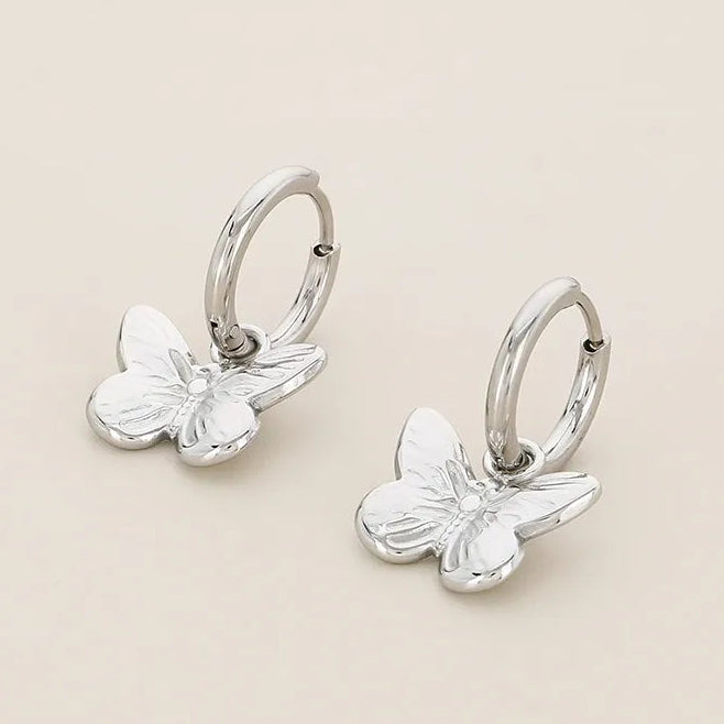 Butterfly Charm Earrings