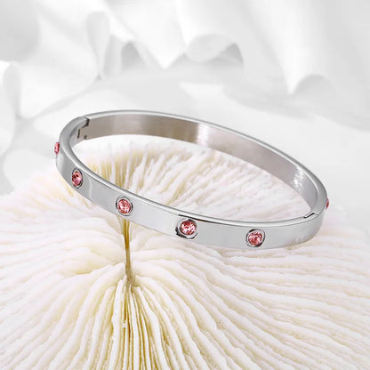 Cami CZ Stone Bangle with Colored Stones (Pre-Order)