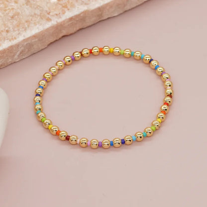 Casual Beaded Rainbow Bracelet (Pre-Order)