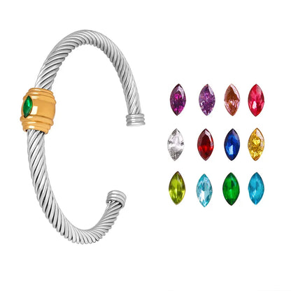 Classic Birthstone Cuff (Pre-Order)