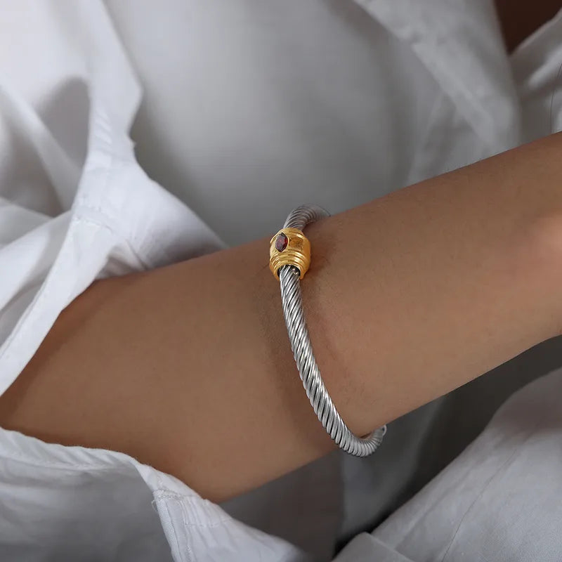 Classic Birthstone Cuff (Pre-Order)