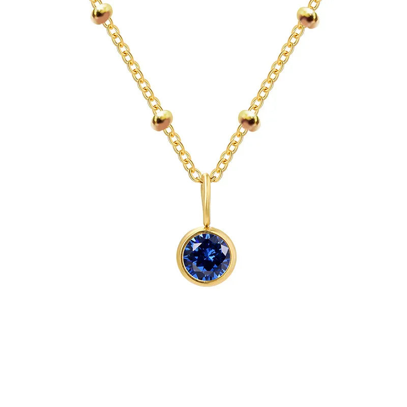 Classic Birthstone Necklace (Pre-Order)