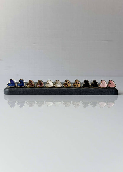 Pamela Heart Studs