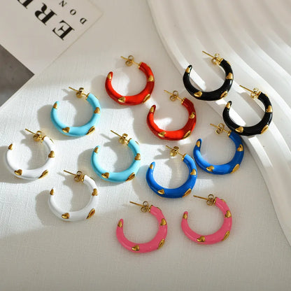 Emily Enamel Hoops | Pre-Order