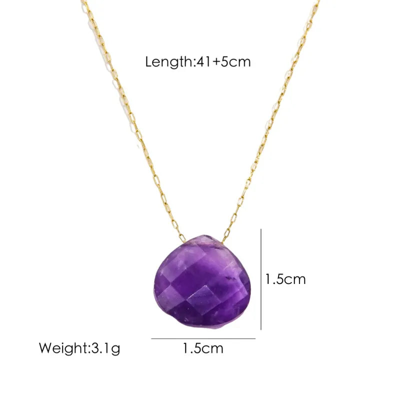 Faceted Gemstone Necklace (Pre-Order)