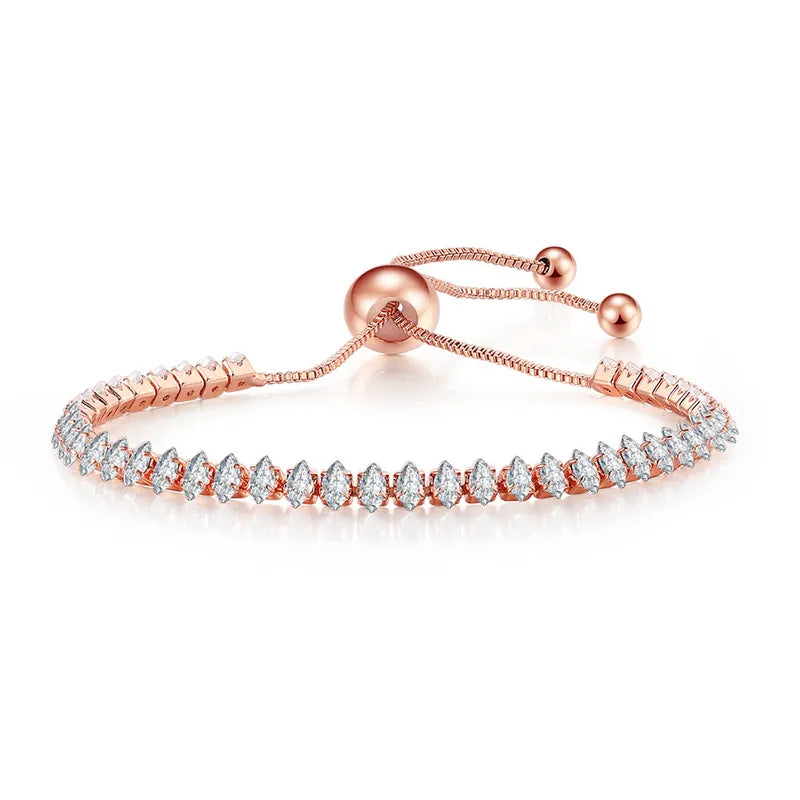 Francesca Marquise Stone Adjustable Tennis Bracelet