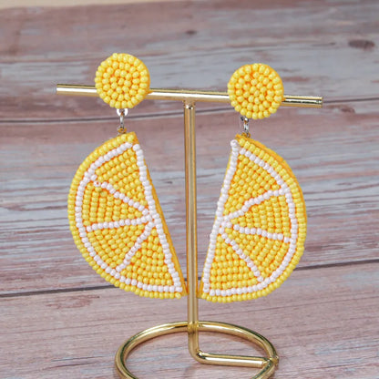 Fruta Beaded Statement Earrings | Pre-Order