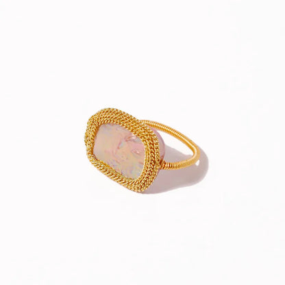 Halle Handmade Pearl Ring (Pre-Order)