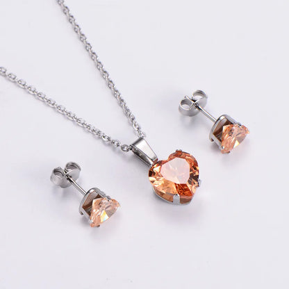 Heartbeat Stud & Necklace Set (Pre-Order)