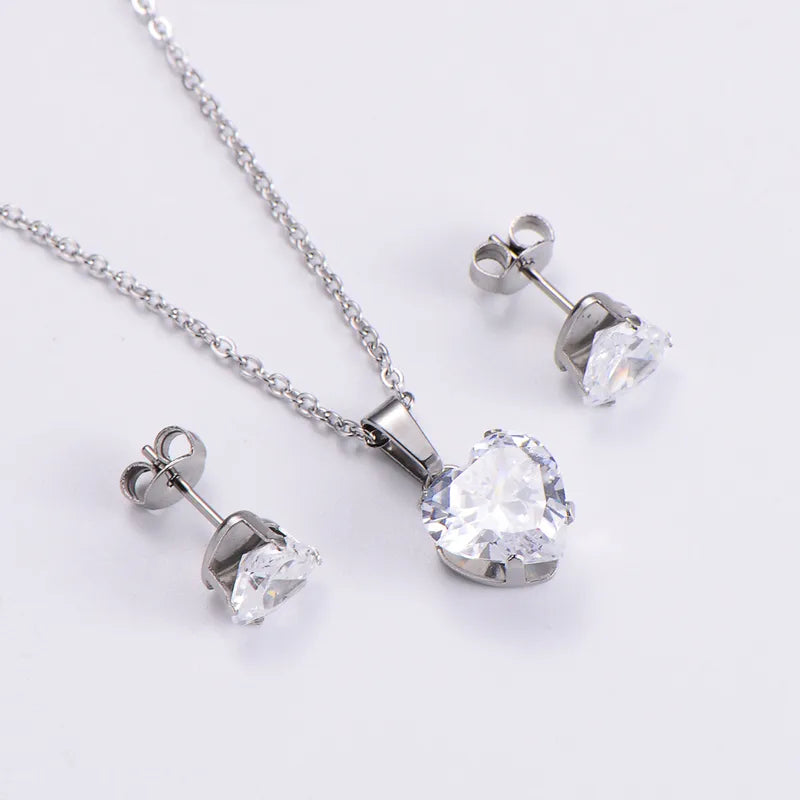 Heartbeat Stud & Necklace Set (Pre-Order)