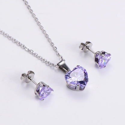 Heartbeat Stud & Necklace Set (Pre-Order)