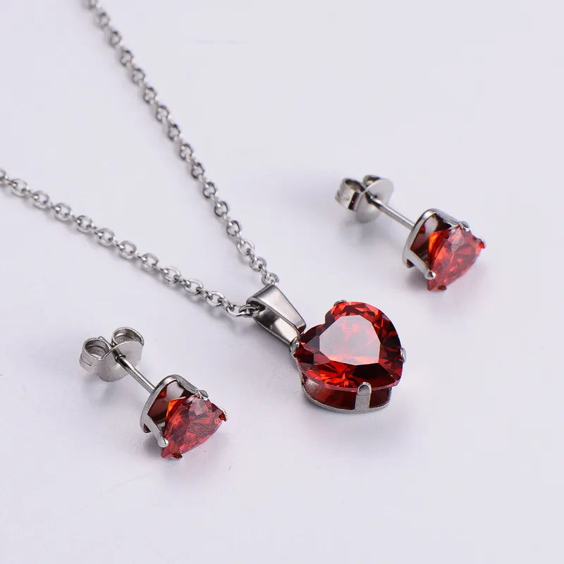 Heartbeat Stud & Necklace Set (Pre-Order)