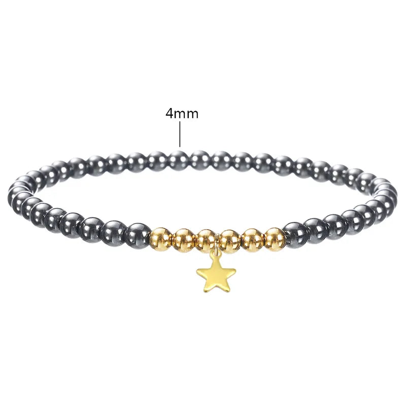 Hematite Beaded Bracelet | Pre-Order