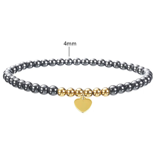 Hematite Beaded Bracelet