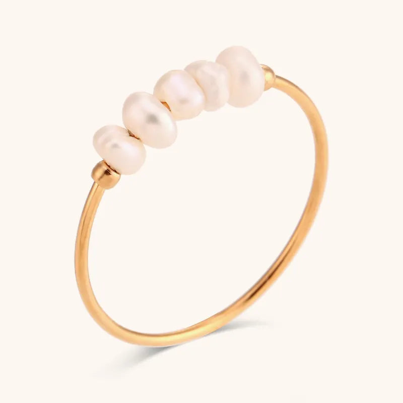 Kaia Delicate Pearl Ring (Pre-Order)