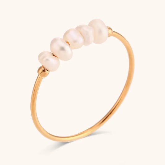 Kaia Delicate Pearl Ring (Pre-Order)