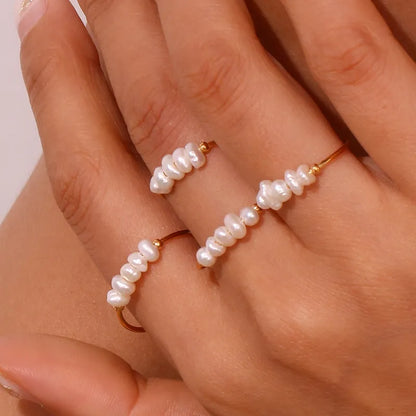 Kaia Delicate Pearl Ring (Pre-Order)