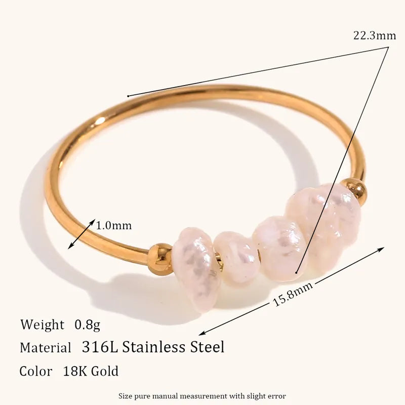 Kaia Delicate Pearl Ring (Pre-Order)