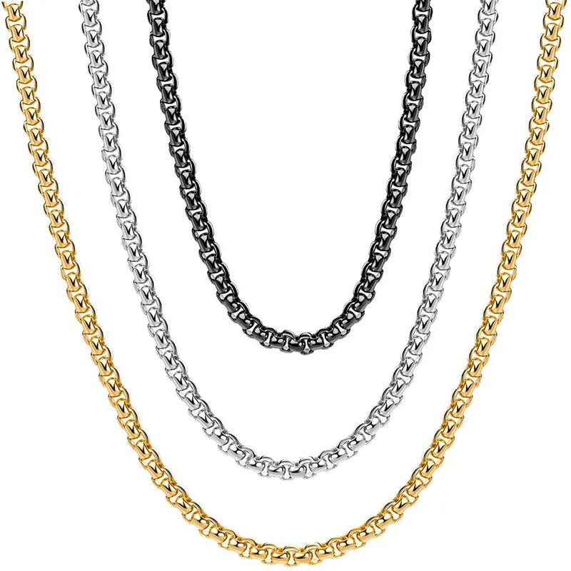 Large Box Chain Layering Necklace (Pre-Order)