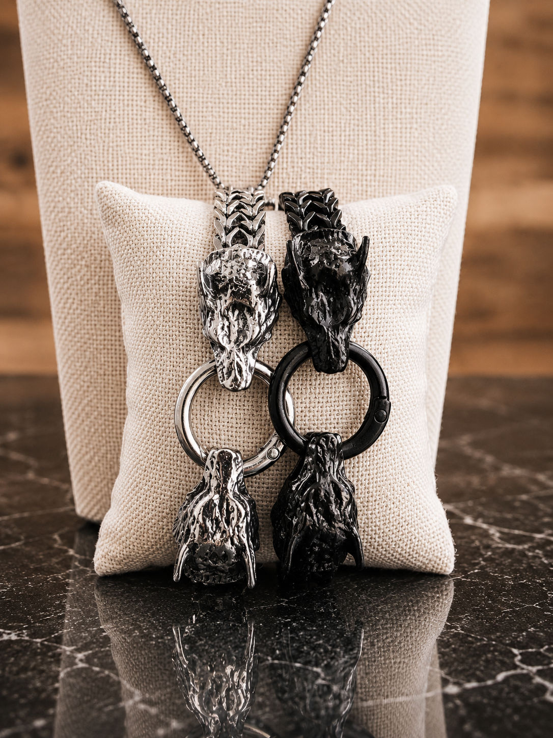 The Úlfur Bracelet pairs effortlessly with casual and outdoor-inspired style for a look that's both timeless and masculine. Made from durable stainless steel with a hypoallergenic, tarnish-resistant finish.