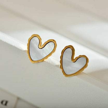 Marilyn Heart Stud Earrings