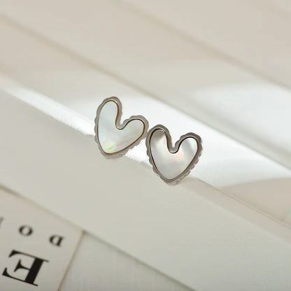 Marilyn Heart Stud Earrings