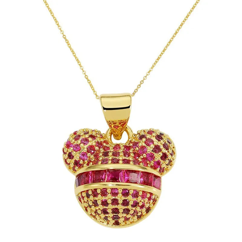 Mickey Pavé Pendant Necklace (Pre-Order)