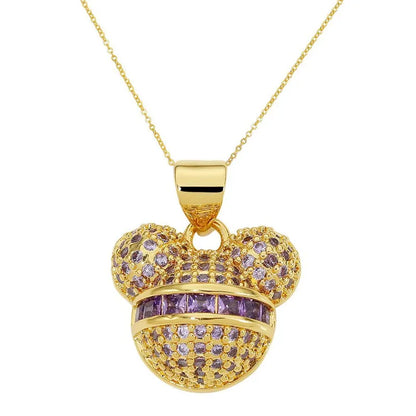 Mickey Pavé Pendant Necklace (Pre-Order)