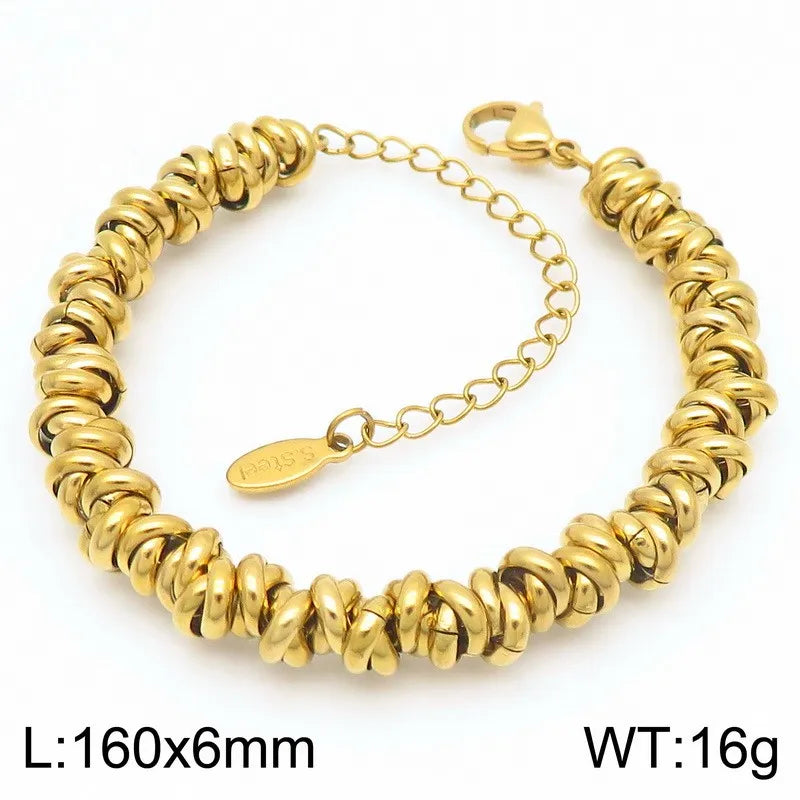 Modern Textured Layering Bracelet