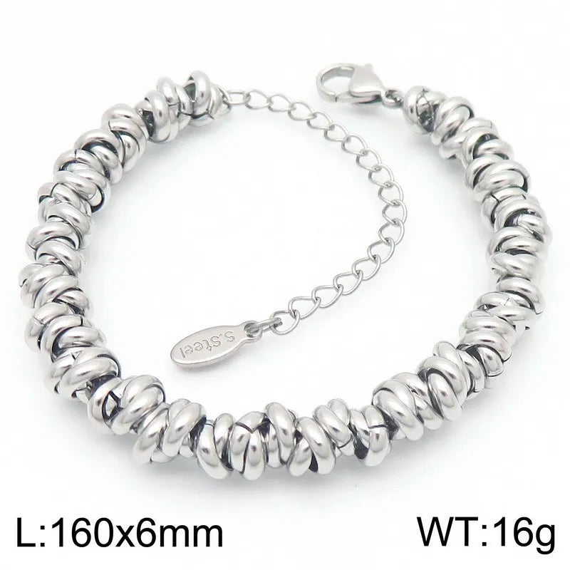 Modern Textured Layering Bracelet