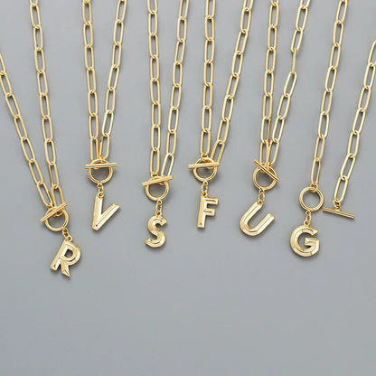 Paperclip Chain Initial Necklace (Pre-Order)