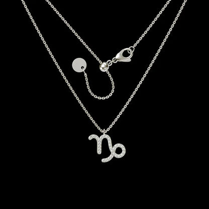 Pavé Zodiac Necklace (Pre-Order)