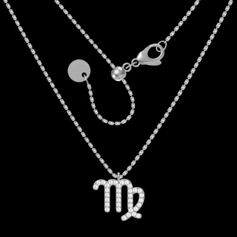 Pavé Zodiac Necklace (Pre-Order)