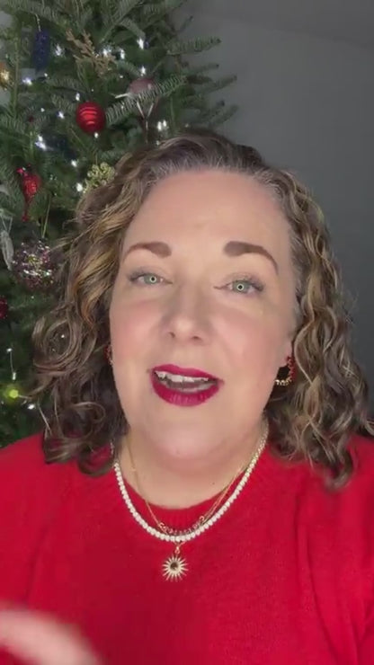 Lesli CZ Hoops | Holiday Color