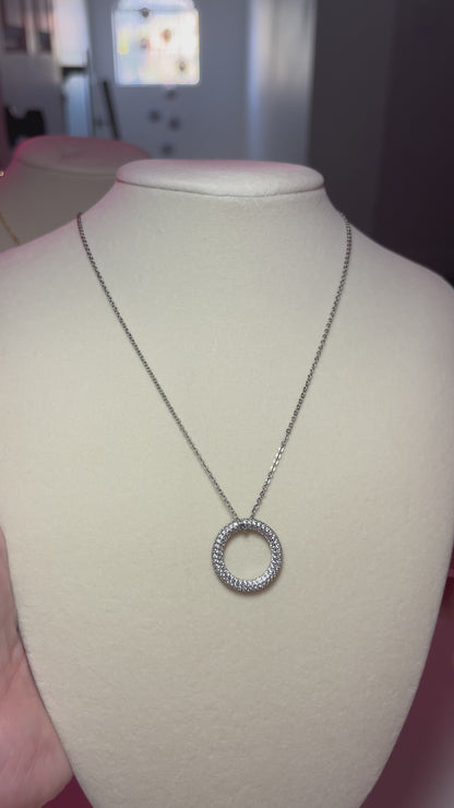 Paula Circle Pendant Necklace