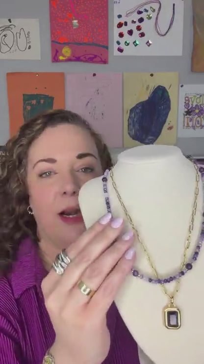 Midnight Orchid Necklace