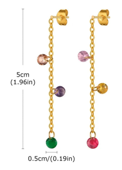 Rainbow Glass Bead Earrings | Pre-Order