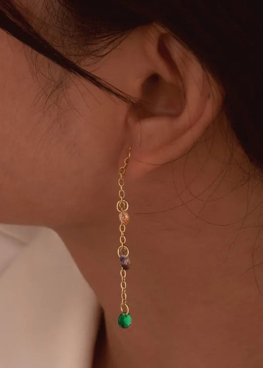 Rainbow Glass Bead Earrings | Pre-Order