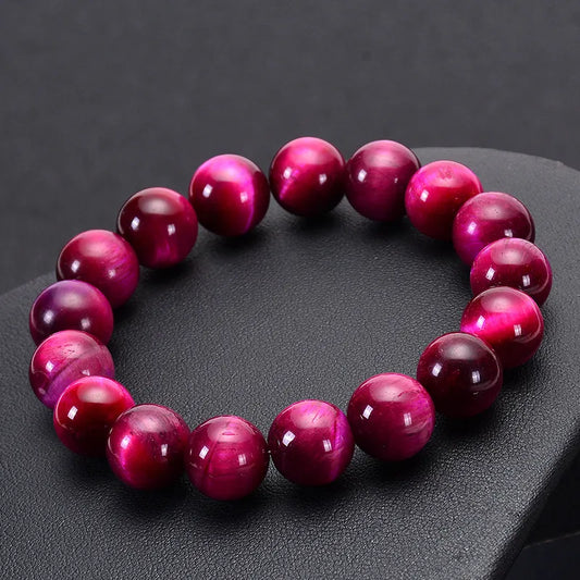 Red Rose Tigers Eye Bracelet