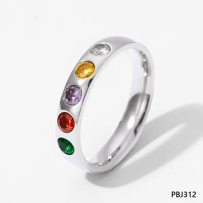 Rizzo Rainbow Stone Ring Ring (Pre-Order)