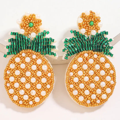 St Barts Beaded Statement Earrings | Pre-Order